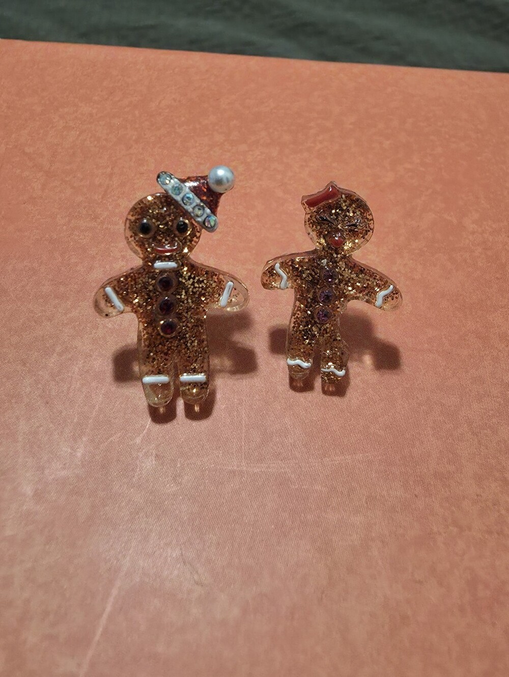 Betsey Johnson Christmas Gingerbread Earrings